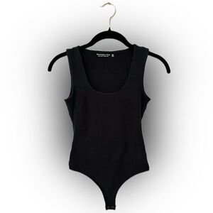 Abercrombie & Fitch Cotton Blend Scoopneck Tank Top Bodysuit